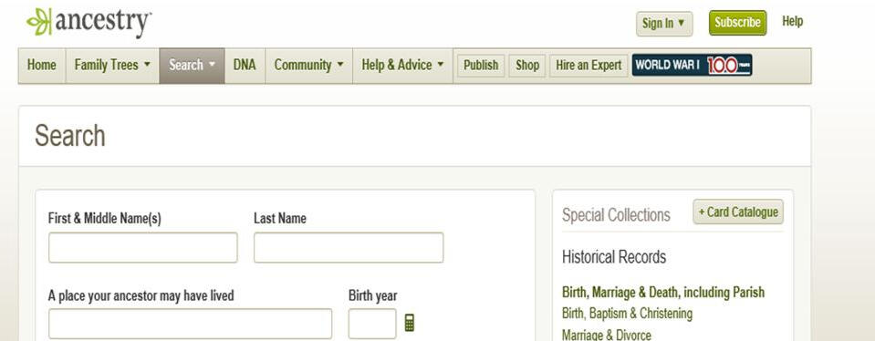 Ancestry site Ancestry site