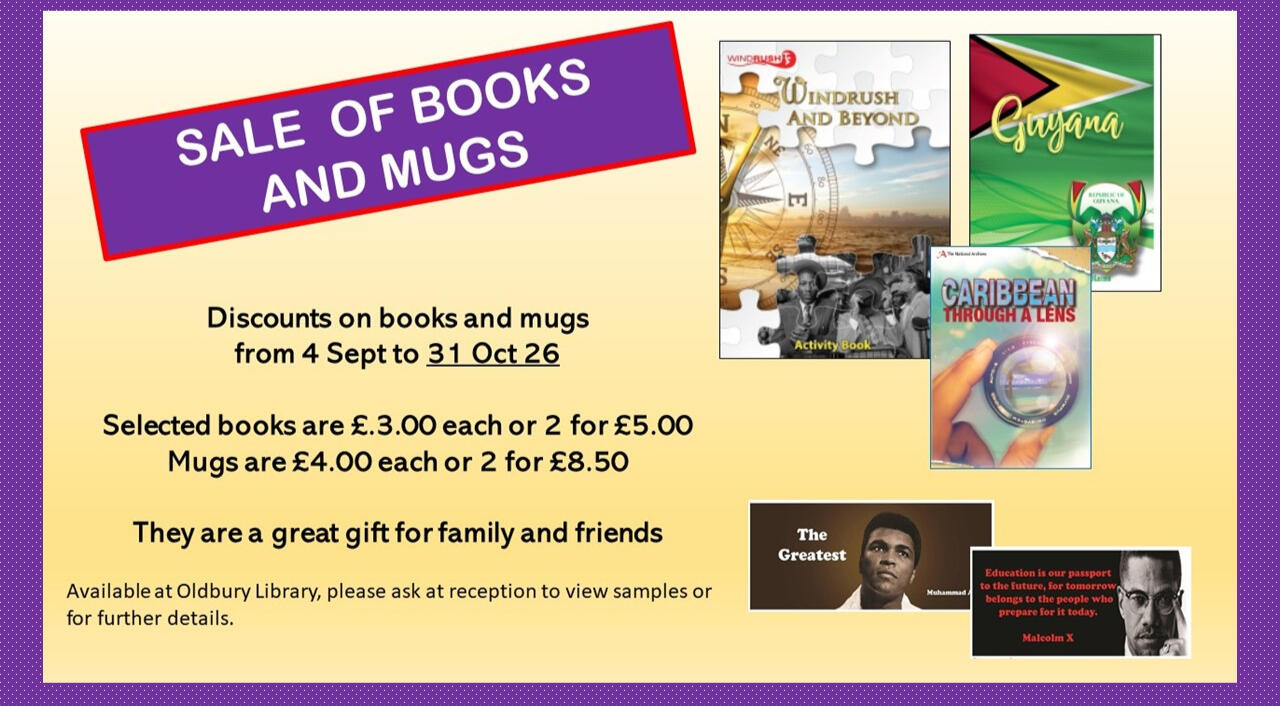 Discounted books and mugs on sale until 31st Oct 26